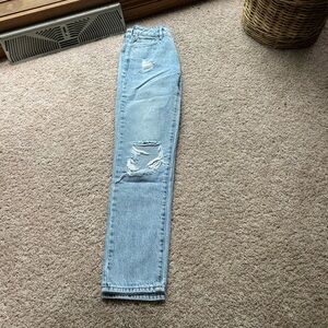 pacsun mom jeans size 23 light wash